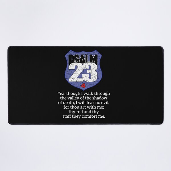 Item preview, Psalm 23 4 Fear No Evil Christian Bible Verse Design designed and sold by Gerard Fay.