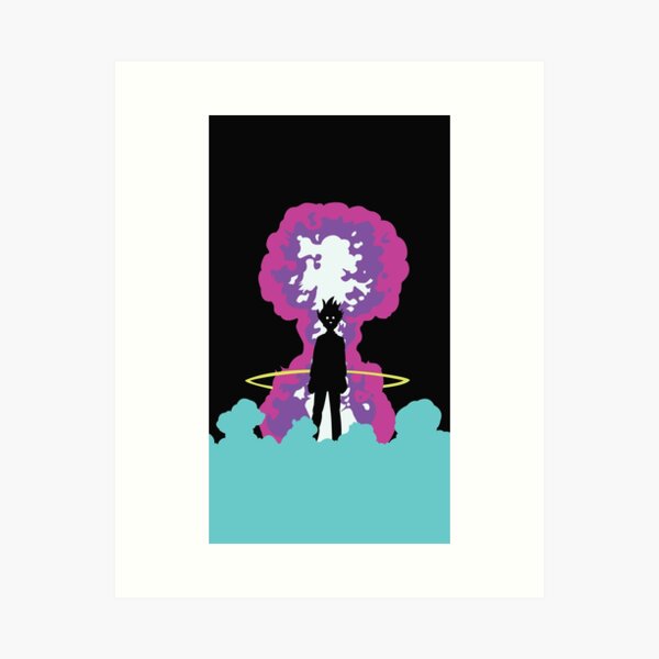 Mob Psycho Emotion Explosion Art Print