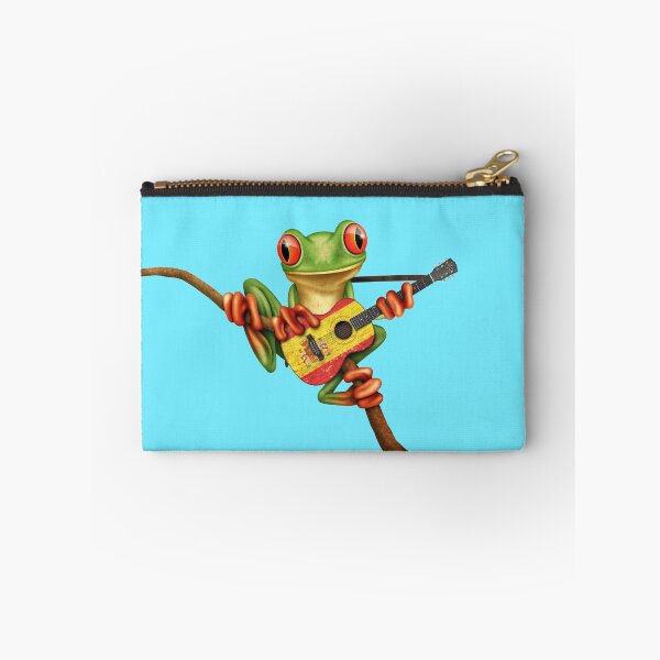 Item preview, Tree Frog Playing Spanish Flag Guitar designed and sold by JeffBartels.