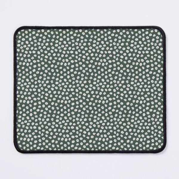 Item preview, MINI MICRO FLOWERS DARK GREEN DITSY DAISY PRAIRIE BOHO RETRO designed and sold by blomastudios.