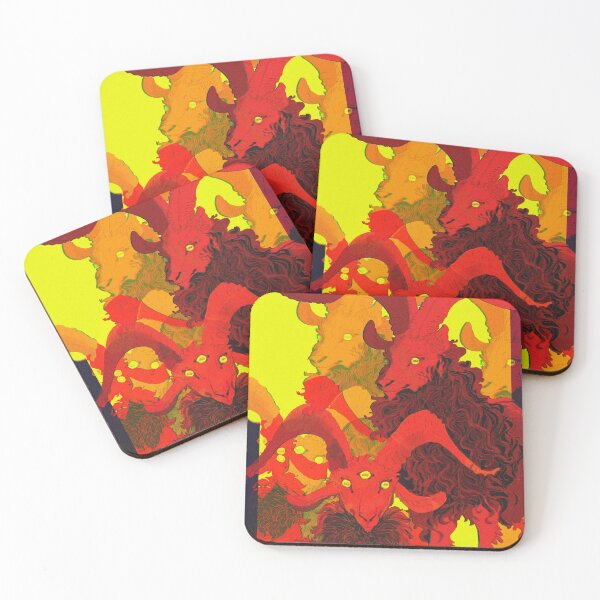 Item preview, Satanic Goats Yellow designed and sold by rubeghast.