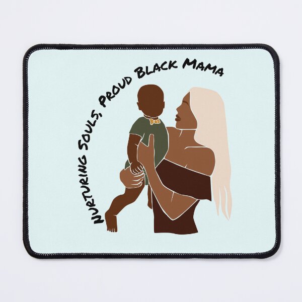Item preview, beautiful black woman and her child, black maternity, black mother designed and sold by womenandflowers.