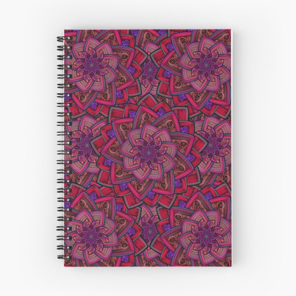 Item preview, Vivid Purple Red Floral Mandala designed and sold by Kristi Duggins.