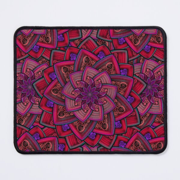 Item preview, Vivid Purple Red Floral Mandala designed and sold by Kristi Duggins.