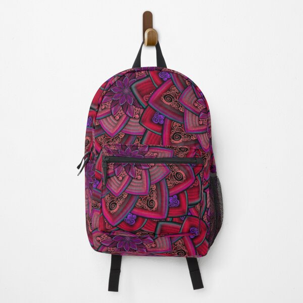 Item preview, Vivid Purple Red Floral Mandala designed and sold by Kristi Duggins.