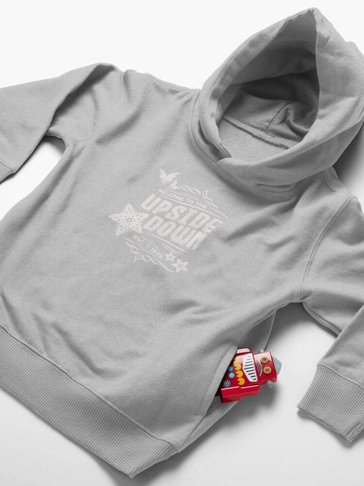Thumbnail 4 of 5, Toddler Pullover Hoodie, Stranger Things Welcome to the Upside Down Light Retro Sign designed and sold by wolfkin-design.