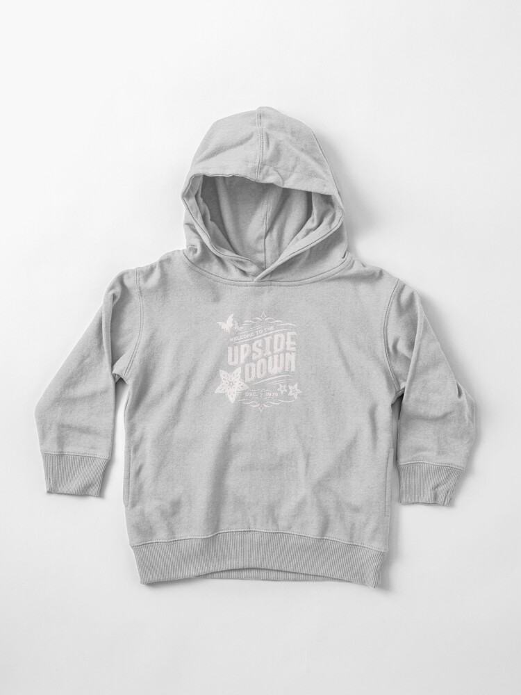 Thumbnail 1 of 5, Toddler Pullover Hoodie, Stranger Things Welcome to the Upside Down Light Retro Sign designed and sold by wolfkin-design.