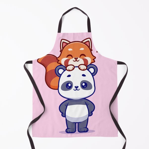 Item preview, Playful Pandas: Cute Panda Playing with Red Panda Cartoon designed and sold by hjian8219.