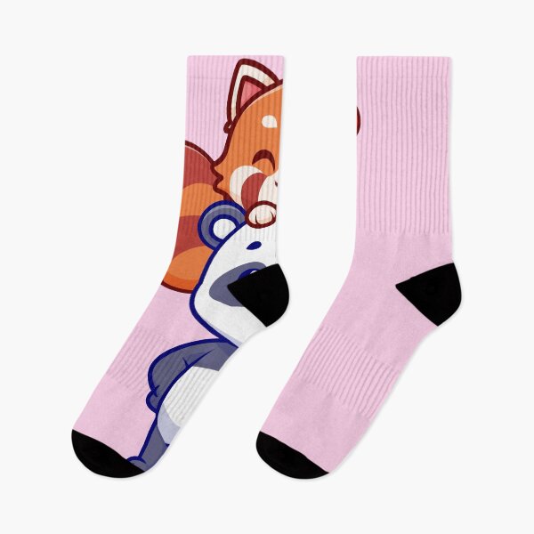 Item preview, Playful Pandas: Cute Panda Playing with Red Panda Cartoon designed and sold by hjian8219.