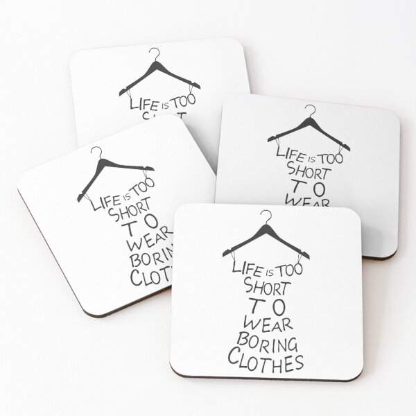 Item preview, life is too short to wear boring clothes designed and sold by Us-Graphic.