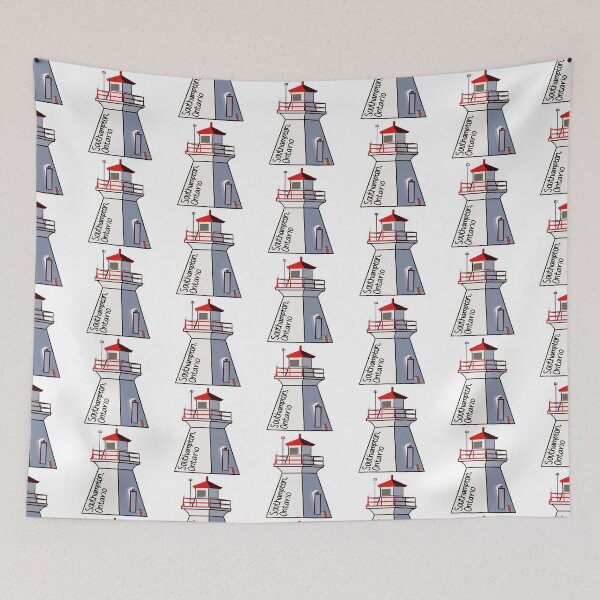 Item preview, Lighthouse in Southampton, Ontario designed and sold by floweryhaven.