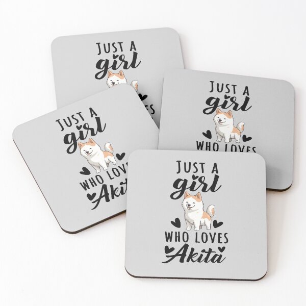 Item preview, Just A Girl Who Loves Akita, Adorable Akita Design Quote for Girls designed and sold by MysteriousJ.