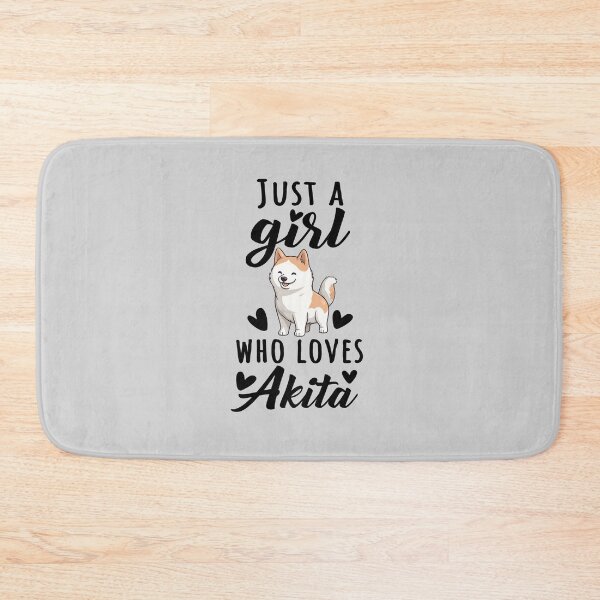 Item preview, Just A Girl Who Loves Akita, Adorable Akita Design Quote for Girls designed and sold by MysteriousJ.