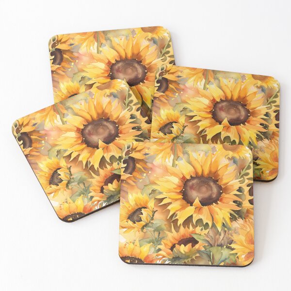 Item preview, Summer Sunflowers Botanical Watercolor Flowers designed and sold by Glimmersmith.