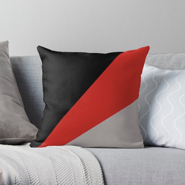 Red and store grey decorative pillows