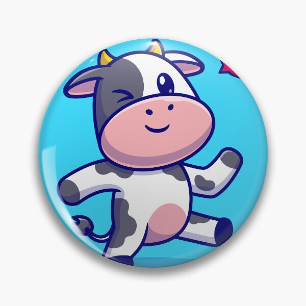 Item preview, Groovy Moo: Cute Cow Dancing Cartoon Vector designed and sold by hjian8219.