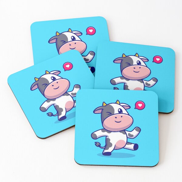Item preview, Groovy Moo: Cute Cow Dancing Cartoon Vector designed and sold by hjian8219.
