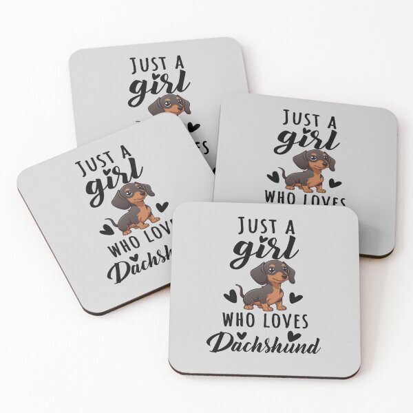 Item preview, Just A Girl Who Loves Dachshund, Adorable Dachshund Design Quote for Girls designed and sold by MysteriousJ.