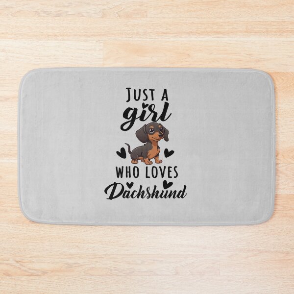 Item preview, Just A Girl Who Loves Dachshund, Adorable Dachshund Design Quote for Girls designed and sold by MysteriousJ.