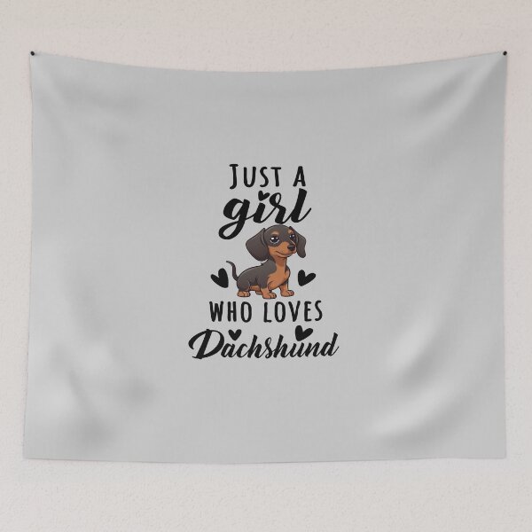 Item preview, Just A Girl Who Loves Dachshund, Adorable Dachshund Design Quote for Girls designed and sold by MysteriousJ.