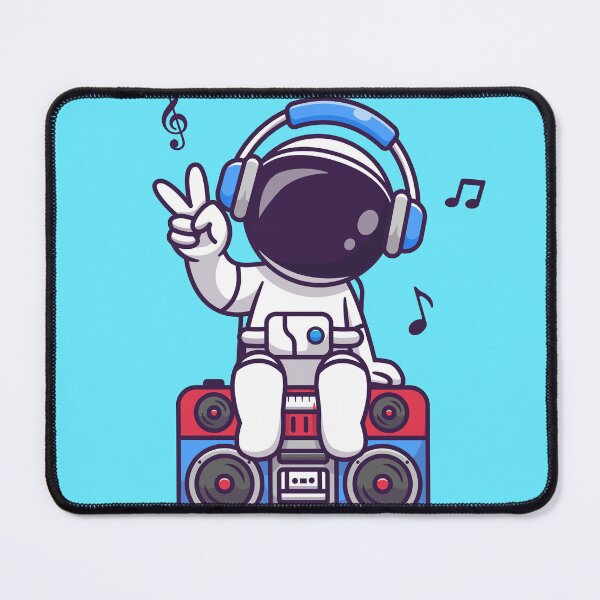 Item preview, Cosmic Beats: Cute Astronaut Grooving with Boombox designed and sold by hjian8219.