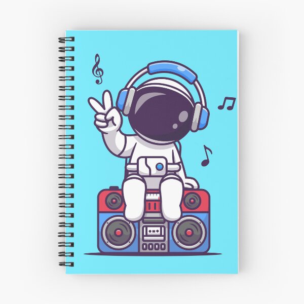 Item preview, Cosmic Beats: Cute Astronaut Grooving with Boombox designed and sold by hjian8219.
