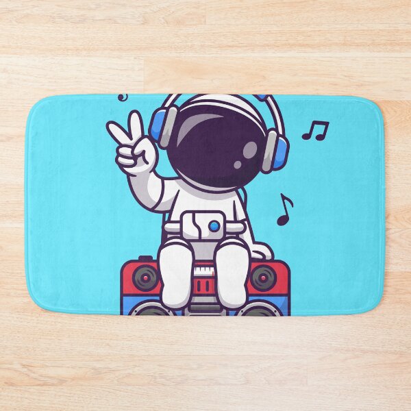 Item preview, Cosmic Beats: Cute Astronaut Grooving with Boombox designed and sold by hjian8219.