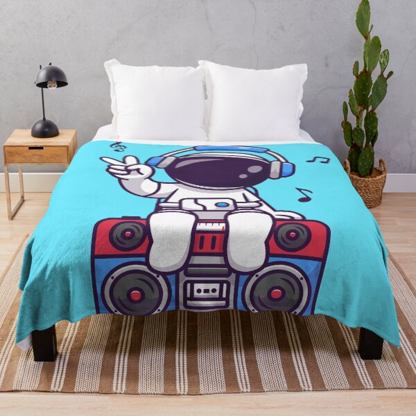 Item preview, Cosmic Beats: Cute Astronaut Grooving with Boombox designed and sold by hjian8219.