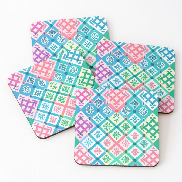 Item preview, Pink Blue Green Pattern designed and sold by Myra365Art.