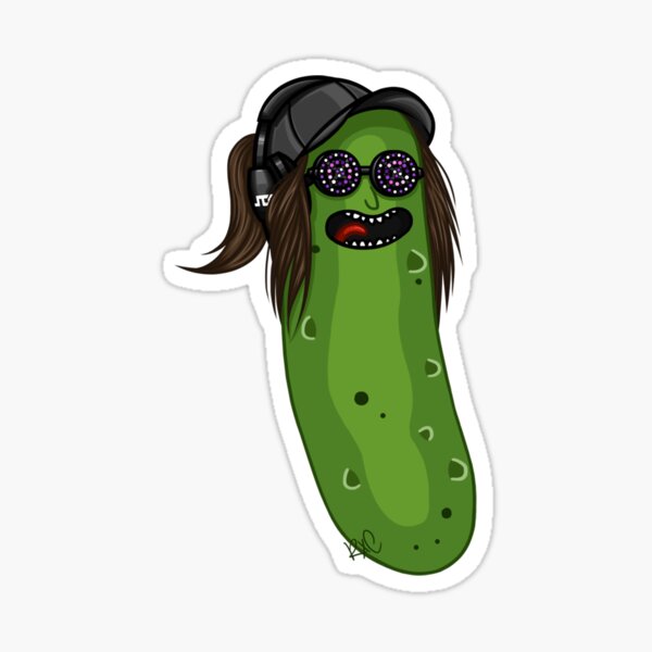 Item preview, Rezz – Pickle Rick Aufkleber designed and sold by RaviForm.