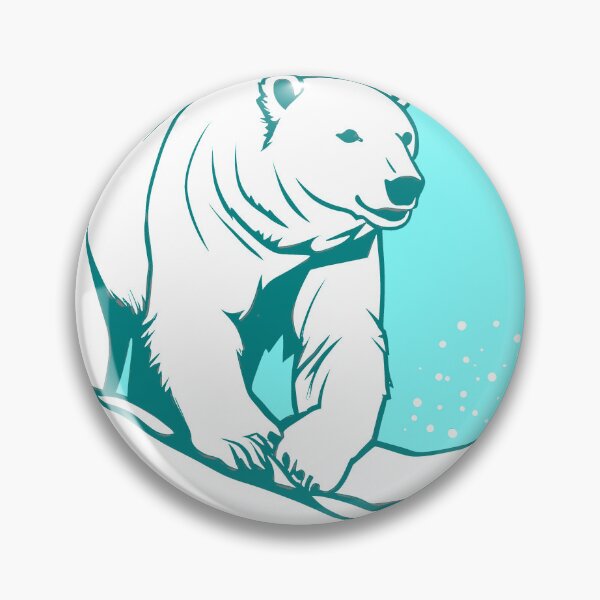 Item preview, blue white polarbear 2023 tileartwork designed and sold by tileartwork.