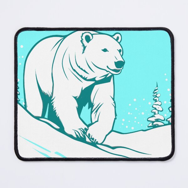 Item preview, blue white polarbear 2023 tileartwork designed and sold by tileartwork.