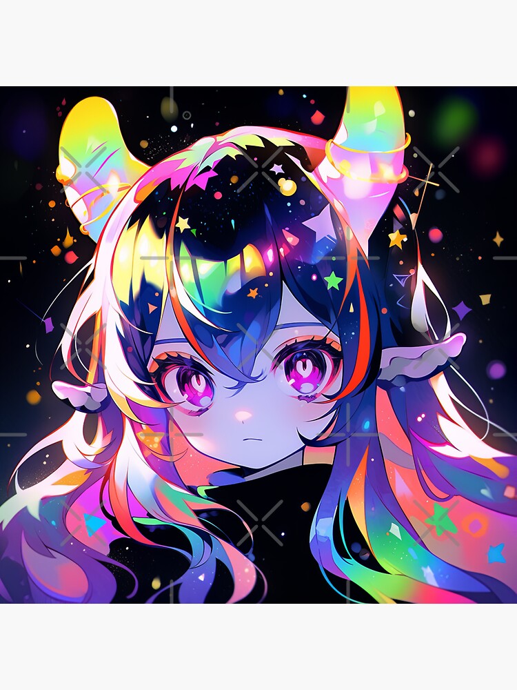 Lexica - Anime black cat, neon, gold , cyberpunk, digital art, vibrant, sad