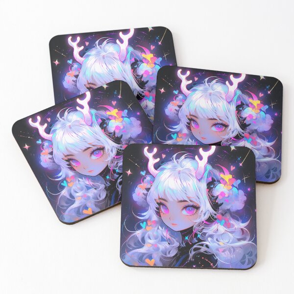 Item preview, Kawaii Cyberpunk Fawn Anime Girl designed and sold by bubblegoth.