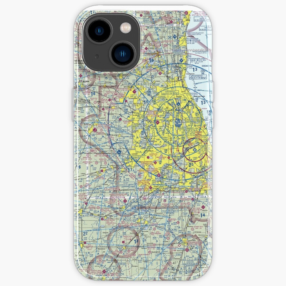 "Chicago Sectional Aeronautical Chart" iPhone Case for Sale by