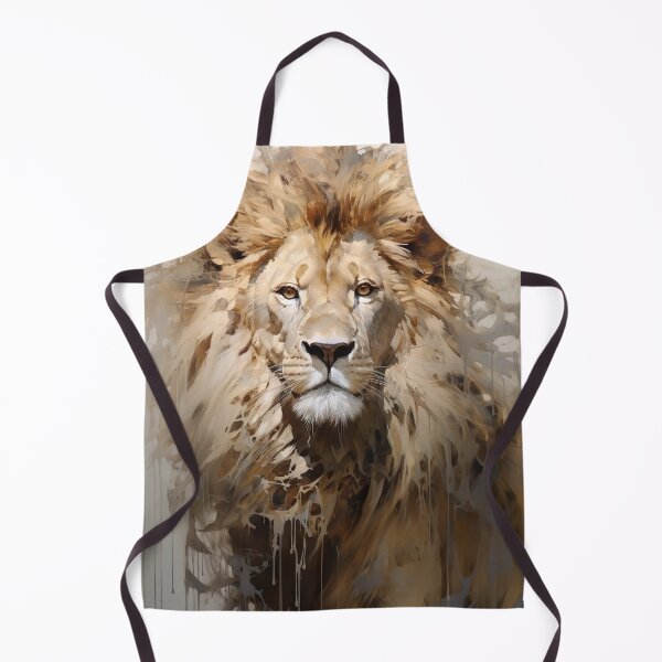 Item preview, Majestic lion oil painting abstract designed and sold by Inktown.