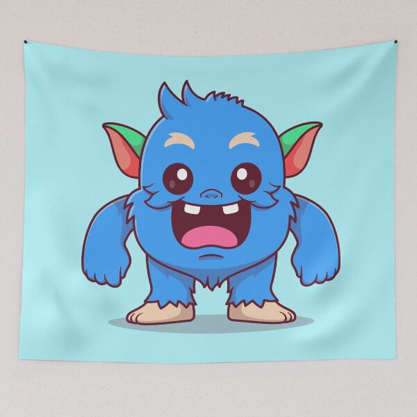 Item preview, Monstrously Cute: Adorable Monster Kid Cartoon Vector designed and sold by hjian8219.