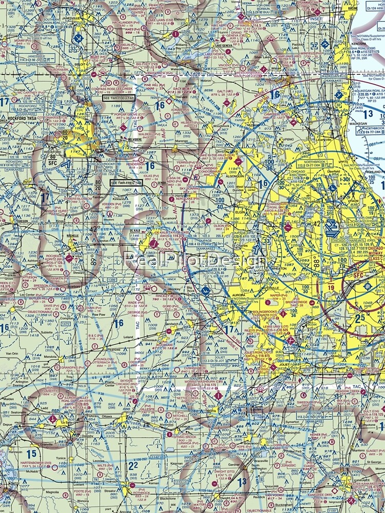 Chicago Sectional Aeronautical Chart by RealPilotDesign