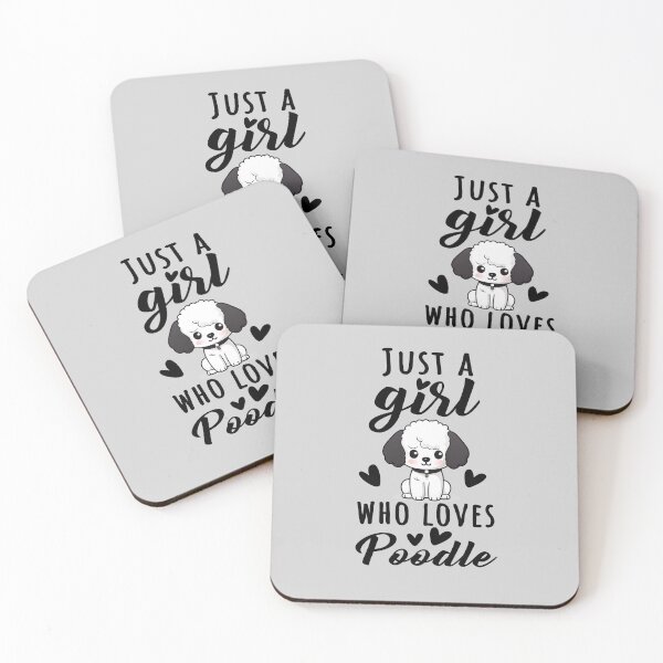 Item preview, Just A Girl Who Loves Poodle, Adorable Poodle Design Quote for Girls designed and sold by MysteriousJ.