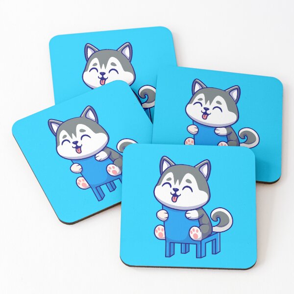 Item preview, Chill Canine Vibes: Cute Siberian Husky Sitting on Chair designed and sold by hjian8219.
