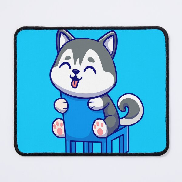 Item preview, Chill Canine Vibes: Cute Siberian Husky Sitting on Chair designed and sold by hjian8219.