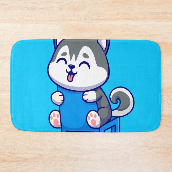 Item preview, Chill Canine Vibes: Cute Siberian Husky Sitting on Chair designed and sold by hjian8219.