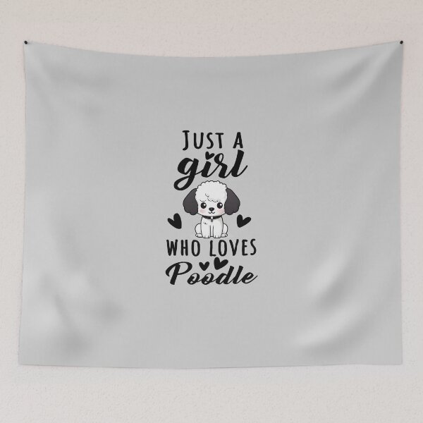 Item preview, Just A Girl Who Loves Poodle, Adorable Poodle Design Quote for Girls designed and sold by MysteriousJ.