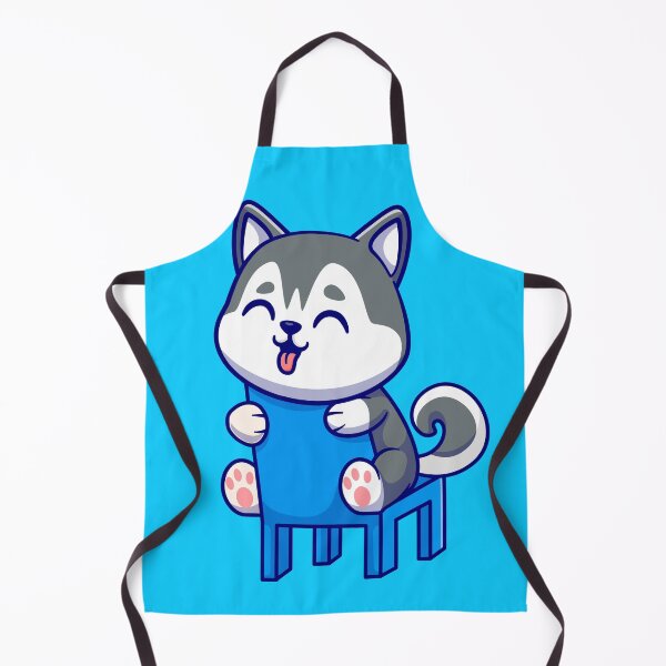 Item preview, Chill Canine Vibes: Cute Siberian Husky Sitting on Chair designed and sold by hjian8219.