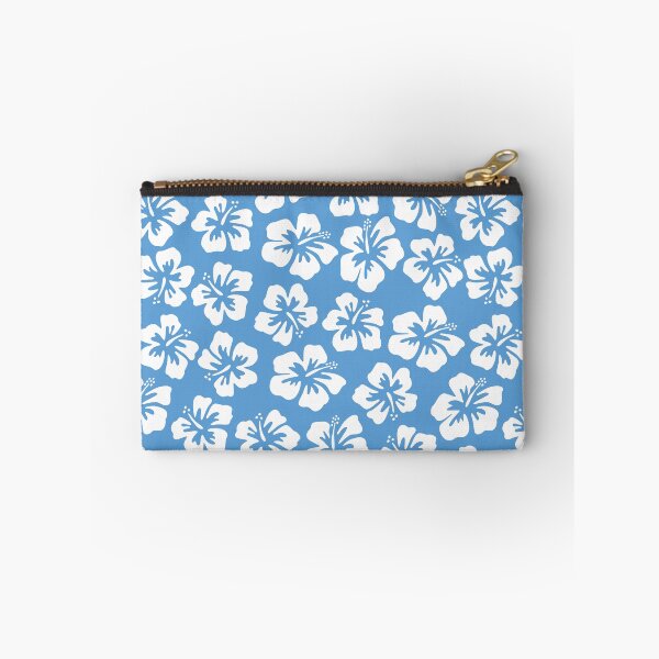 Item preview, BIG HIBISCUS RETRO HAWAIIAN ALOHA LIGHT BLUE  designed and sold by blomastudios.