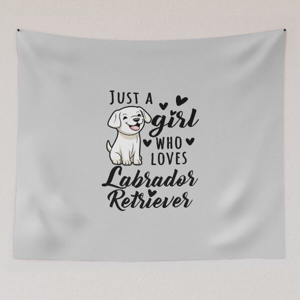 Item preview, Just A Girl Who Loves Labrador Retriever, Adorable Labrador Retriever Design Quote for Girls designed and sold by MysteriousJ.