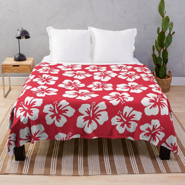 Item preview, BIG HIBISCUS RETRO HAWAIIAN ALOHA RED designed and sold by blomastudios.