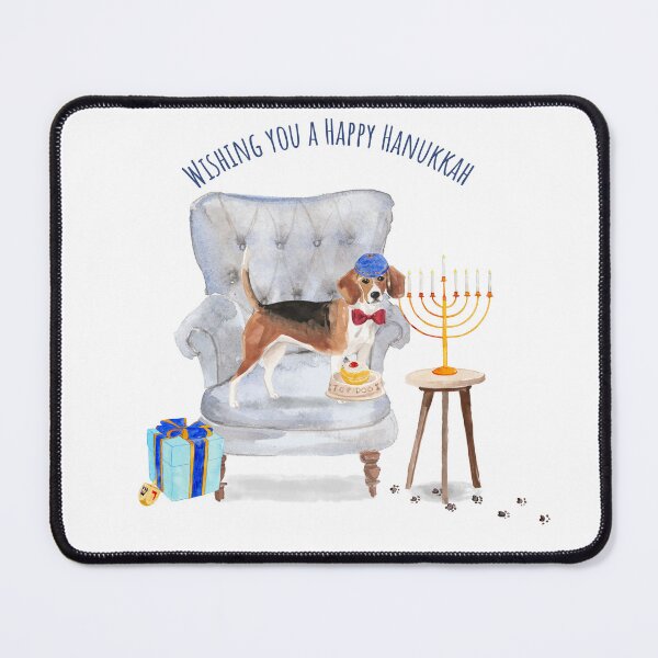 Item preview, Happy Hanukkah Beagle designed and sold by beastieboutique.