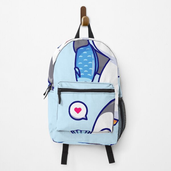Item preview, Penguin's Catch: Cute Penguin Holding Fish Cartoon Icon designed and sold by hjian8219.