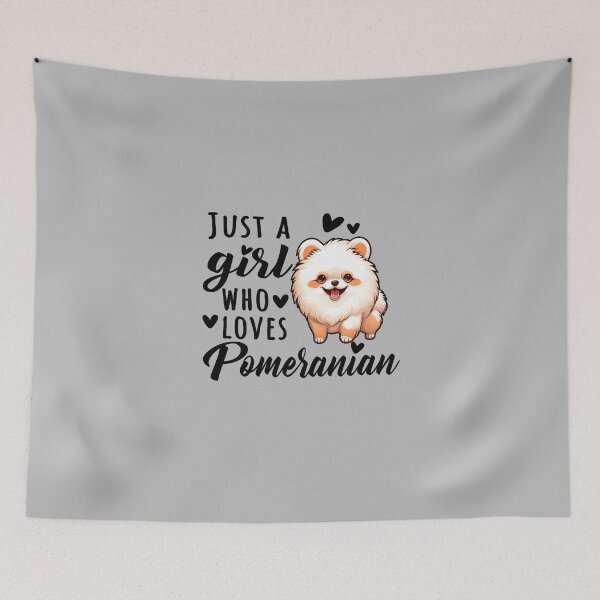 Item preview, Pomeranian Just A Girl Who Loves Design Quote designed and sold by MysteriousJ.
